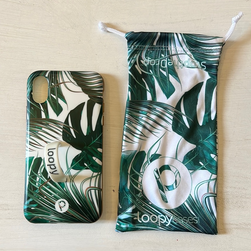 iPhone X Looy Case Tropical with bag
